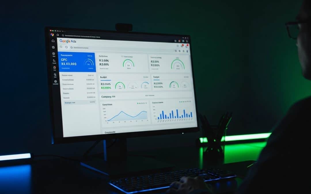 Google Ads costs South Africa — laptop showing Google Ads cost per click and budget breakdown for SA businesses