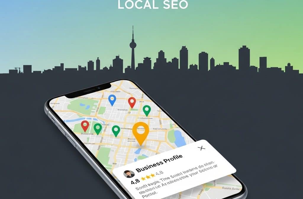 Local SEO South Africa guide showing Google Business Profile, map rankings, and local search optimisation