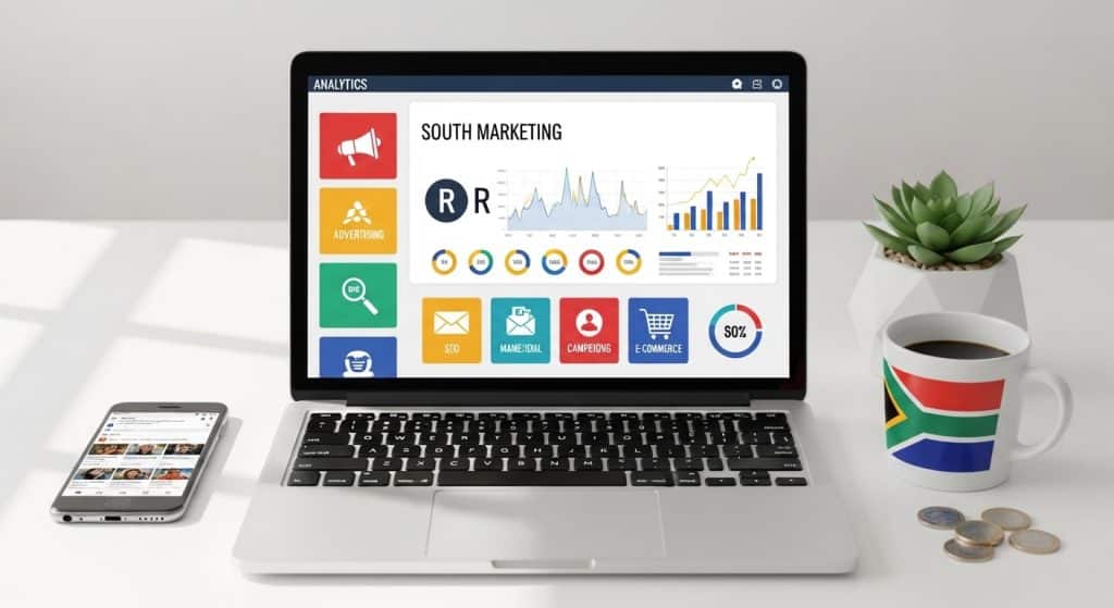 Digital marketing South Africa — complete guide to SEO, Google Ads, email marketing and social media for SA businesses