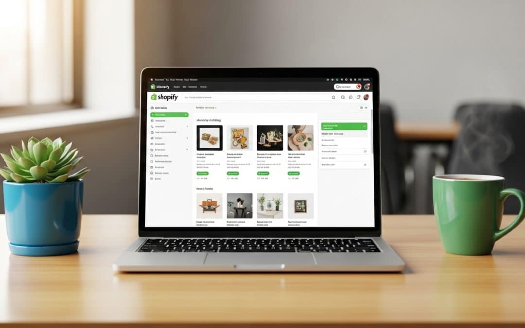 What is Shopify for SA businesses — laptop showing Shopify store dashboard for South African ecommerce store