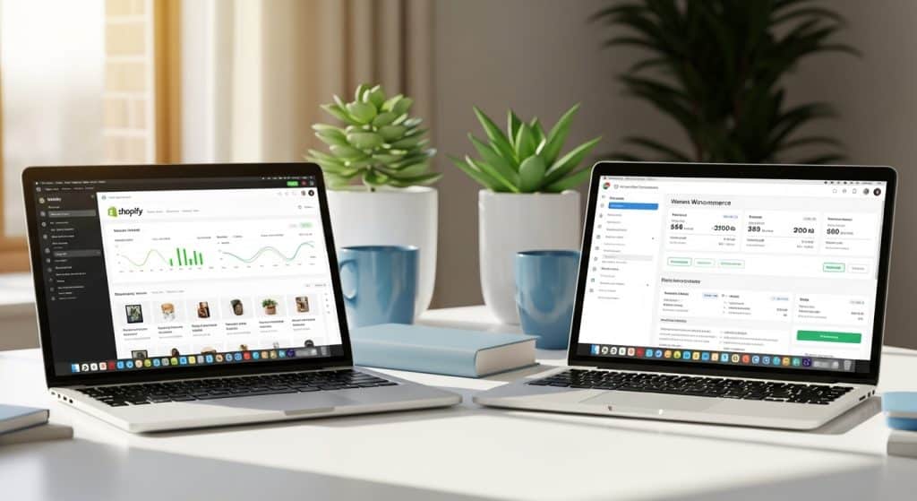 WooCommerce vs Shopify South Africa comparison guide covering costs, features, and which platform is best for SA ecommerce businesses