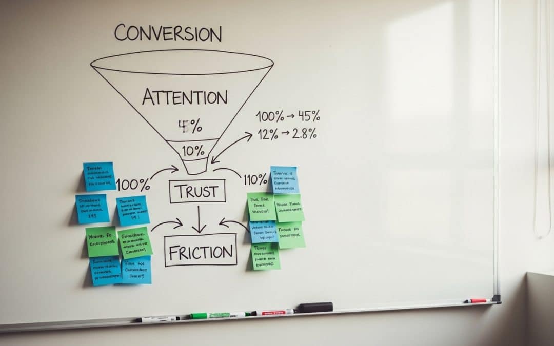 Conversion rate optimisation South Africa — Conversion Multiplier framework mapped on whiteboard
