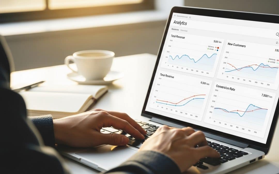 Customer lifetime value South Africa — business owner reviewing ecommerce analytics on laptop screen