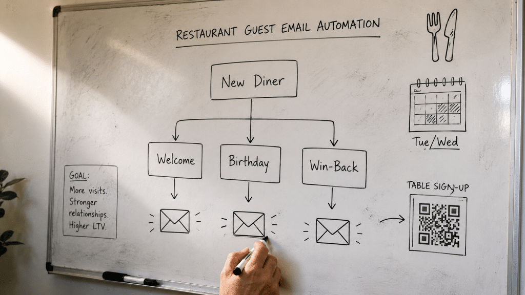 Email marketing for restaurants in SA that fills tables — the flows, POPIA rules, local tools and Rand costs that turn diners into regulars