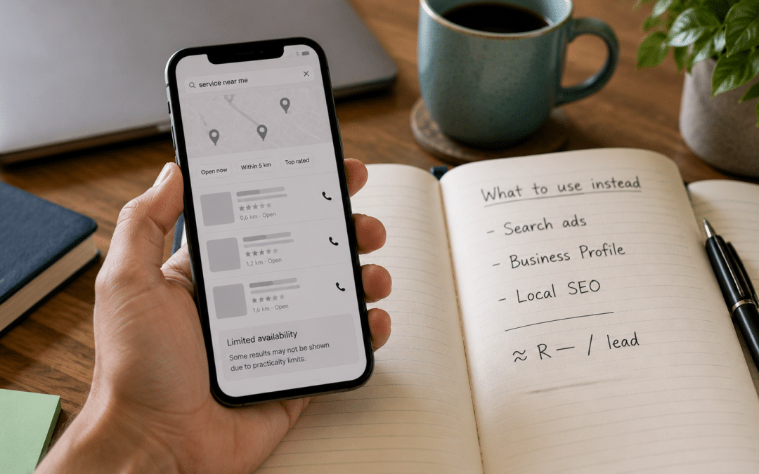 Google Local Services Ads South Africa: Availability