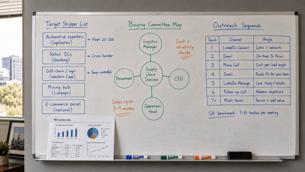 Cold calling vs cold email South Africa — whiteboard head-to-head comparison of phone outreach versus email outreach showing reply rates, cost, speed, and a multi-channel sequence verdict