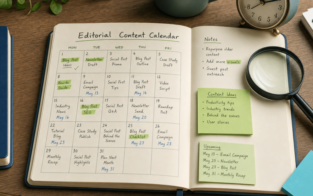 ai search source freshness guide — content calendar with update schedule and freshness checklist