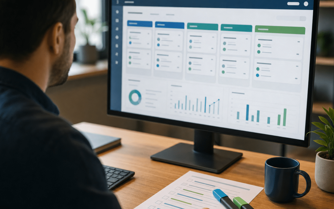 b2b pipeline hygiene checklist review on CRM dashboard with printed audit sheet