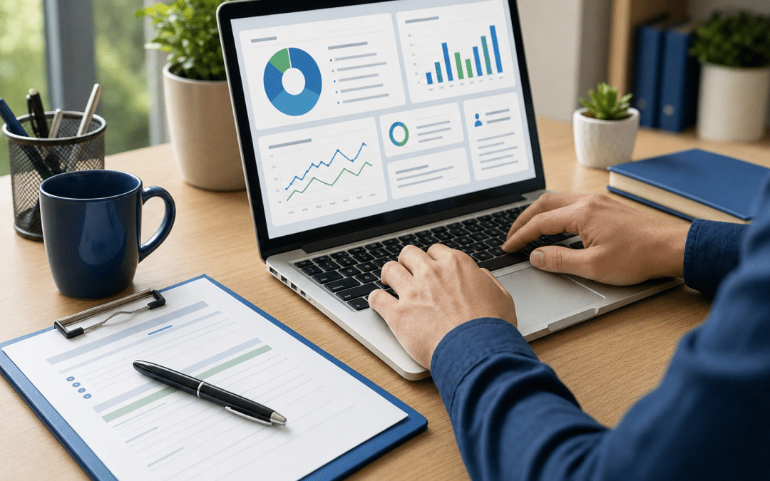 facebook lead ads south africa — professional reviewing lead form analytics at a desk