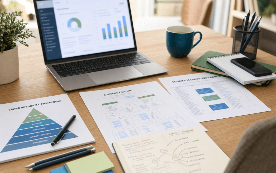 llm optimisation for south african brands — brand strategy documents and content planning workspace