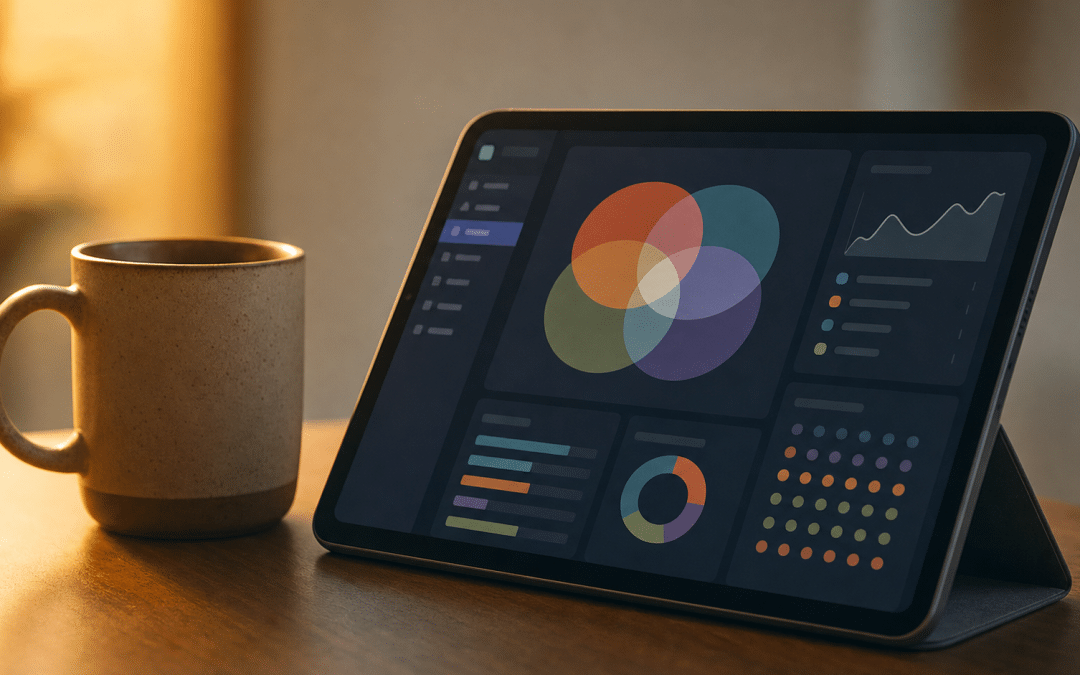 meta lookalike audiences setup displayed on tablet screen beside a coffee mug