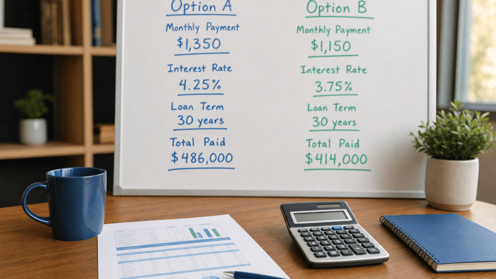payfast vs peach payments fees comparison whiteboard with fee columns and calculator