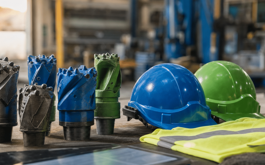 seo for mining suppliers south africa — mining equipment and safety gear on workshop bench