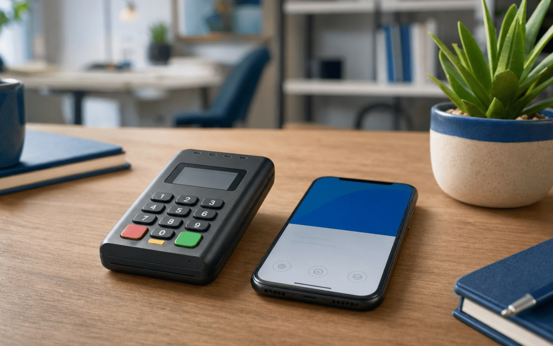yoco vs ozow south africa payment gateway comparison device and card reader flat lay