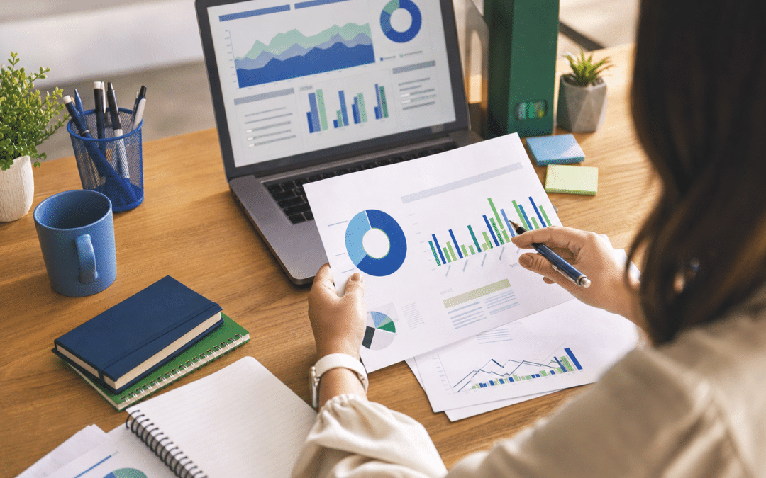 youtube advertising cost south africa — marketing professional reviewing video ad performance charts at a desk