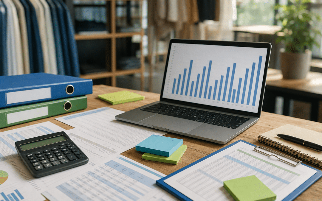 black friday sales statistics south africa retail planning desk with data charts