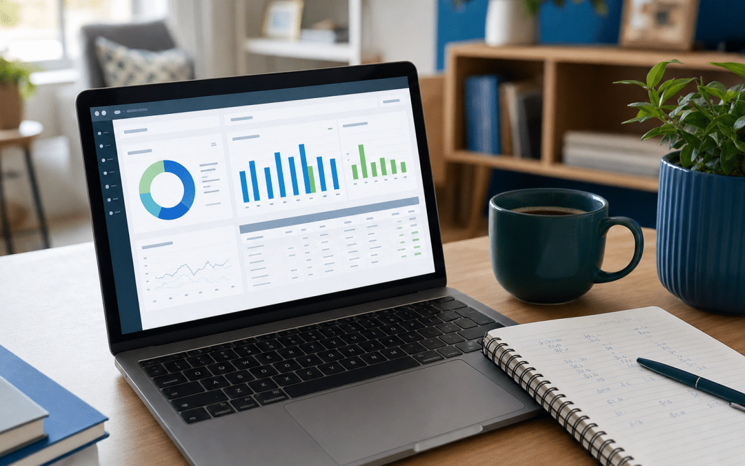 cost per lead google ads analytics dashboard on laptop in South African office