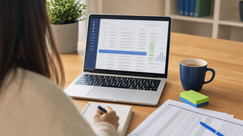 email suppression list explained — marketing professional managing email database at desk