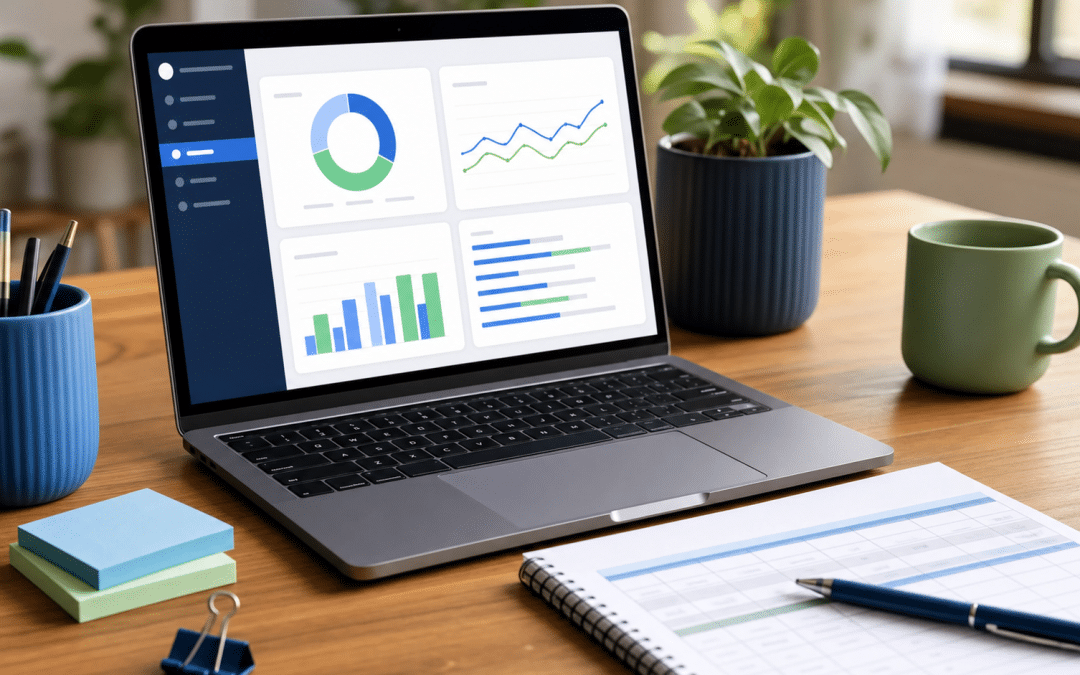 freelance marketing rates south africa — laptop and rate card notebook on a wooden desk