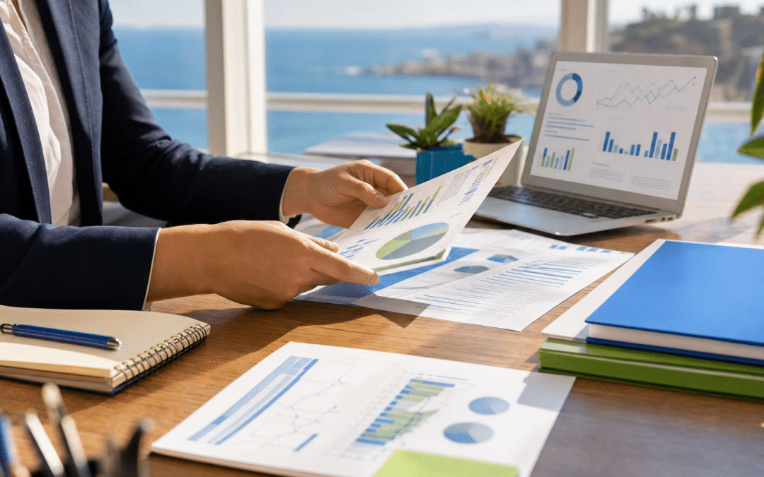 google ads cost durban professional reviewing paid search analytics in a KZN office