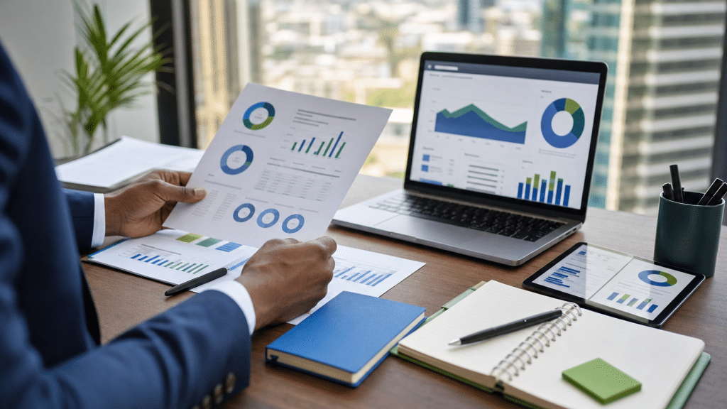 google ads cost johannesburg professional reviewing paid search analytics in a Gauteng office