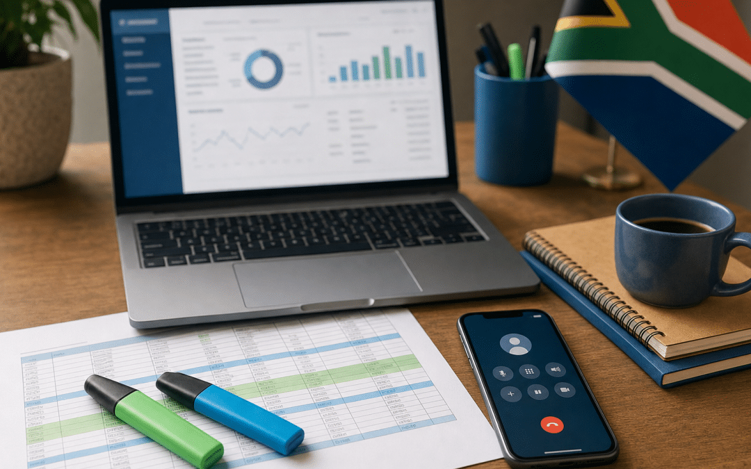 google ads offline conversion import setup spreadsheet and CRM on a desk