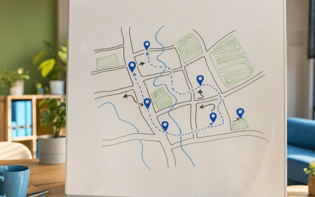 google maps seo south africa map pack optimisation whiteboard diagram
