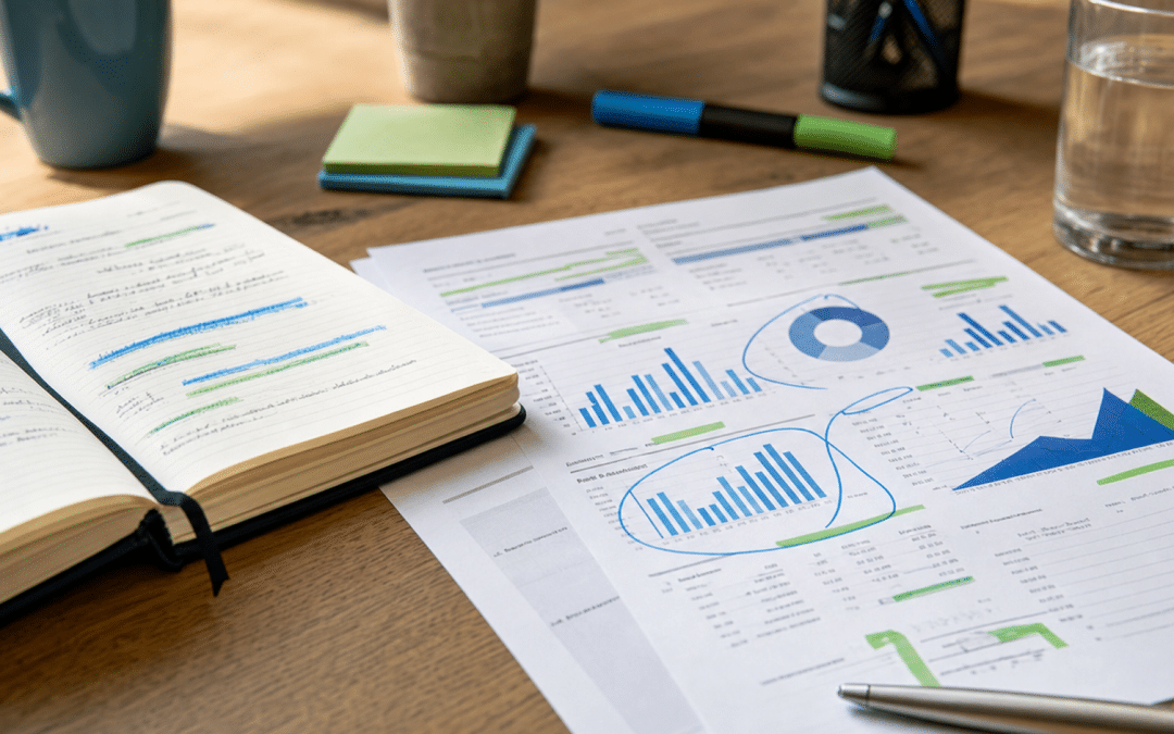 macro conversions explained – analytics report with key conversion goals highlighted in blue and green