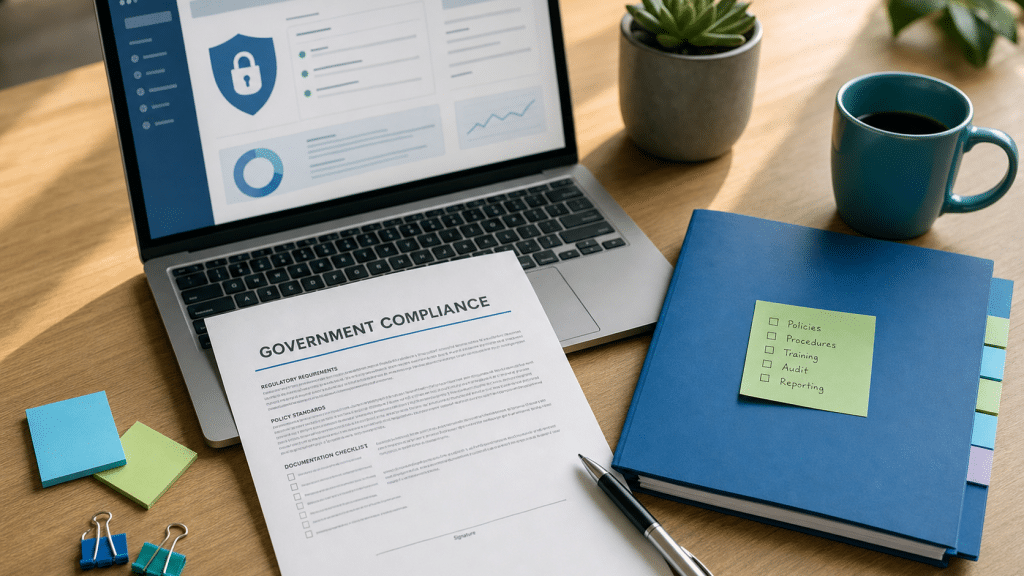 popia security compromise notification compliance documents and eServices portal on laptop