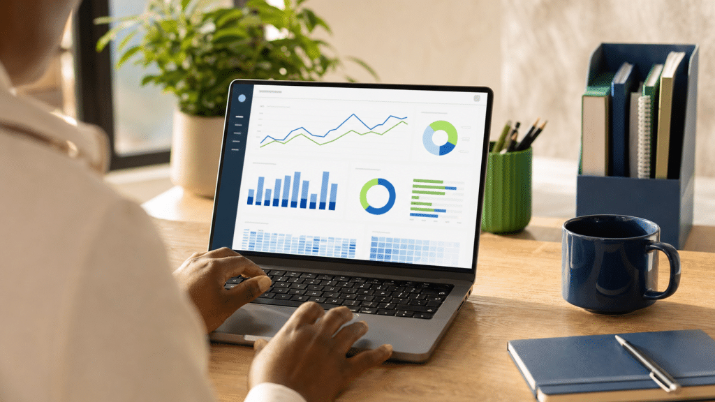 seo analytics dashboard review at a South African business desk
