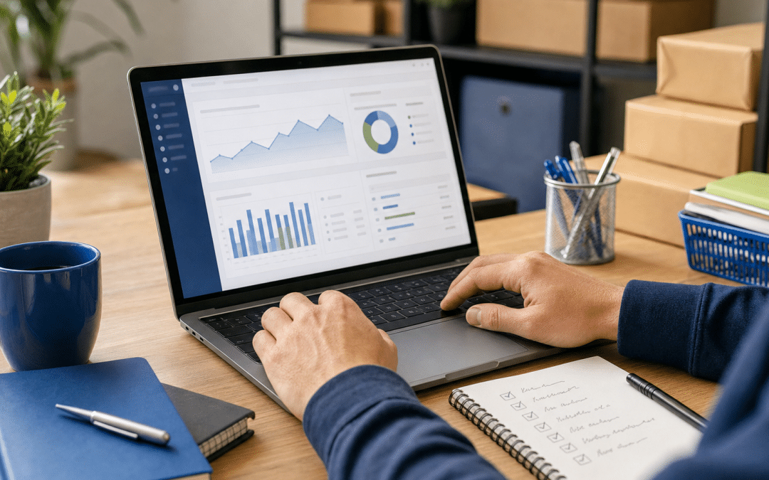 shopify fraud analysis order review on laptop in South African office