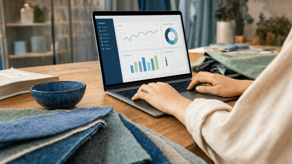 shopify metafields vs metaobjects — store owner reviewing custom data structure in Shopify admin on laptop