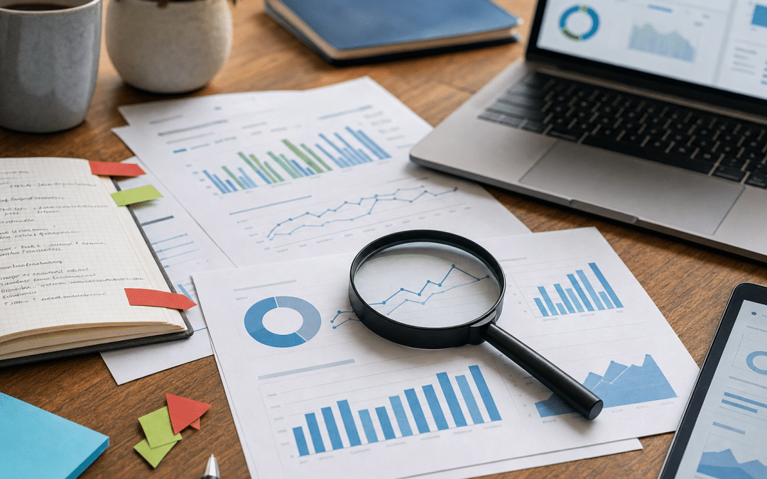 thin content seo guide — analytics reports and audit notes on a desk