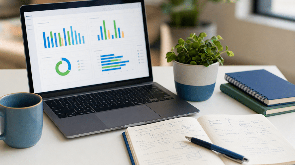 what causes discovered currently not indexed — Google Search Console coverage analysis workspace flat-lay