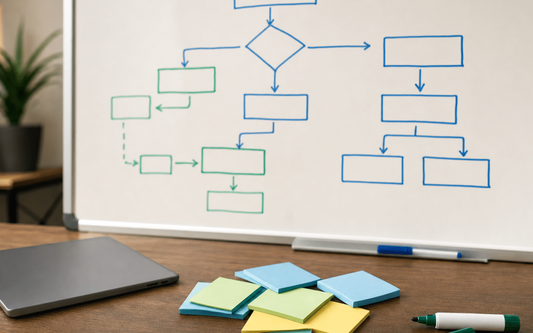 shopify facebook catalogue not syncing — diagnostic whiteboard showing six cause-and-fix pathways for South African ecommerce stores