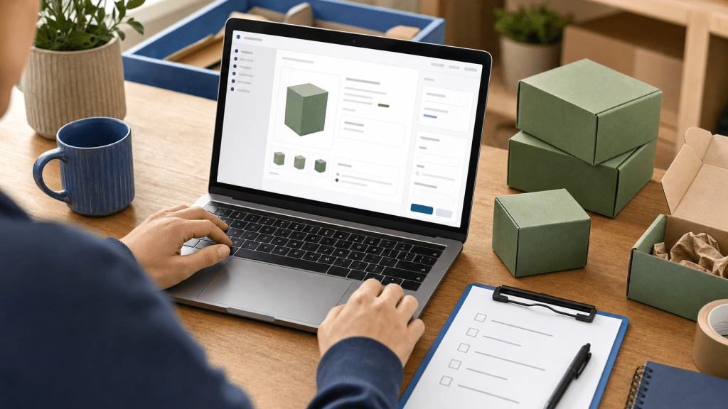 shopify pre order setup — store admin product configuration on laptop at desk