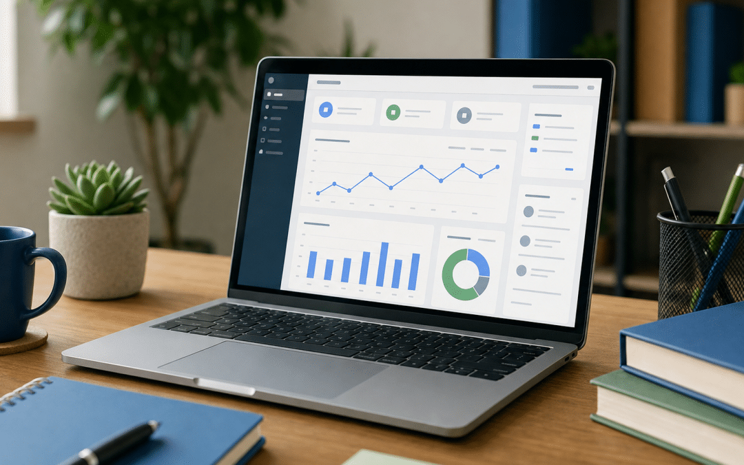 woocommerce to shopify migration south africa — laptop showing Shopify admin dashboard on a wooden desk